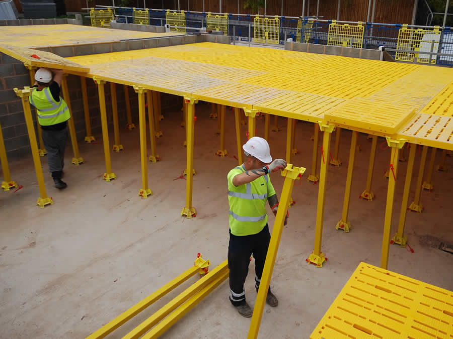 scaffold safe deck assembly